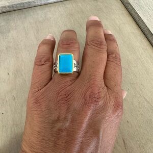 SS Turquoise Ring
